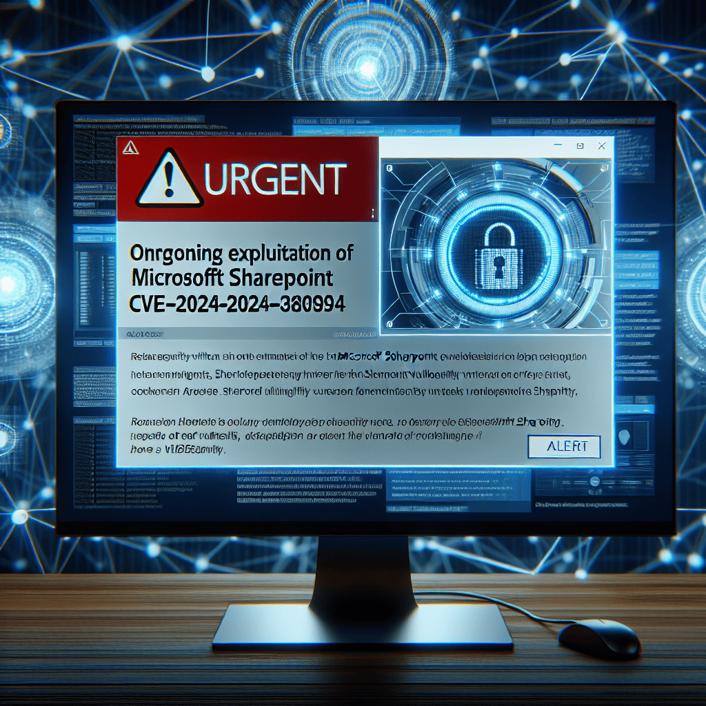 CISA Alerts on Ongoing Exploitation of Microsoft SharePoint ...